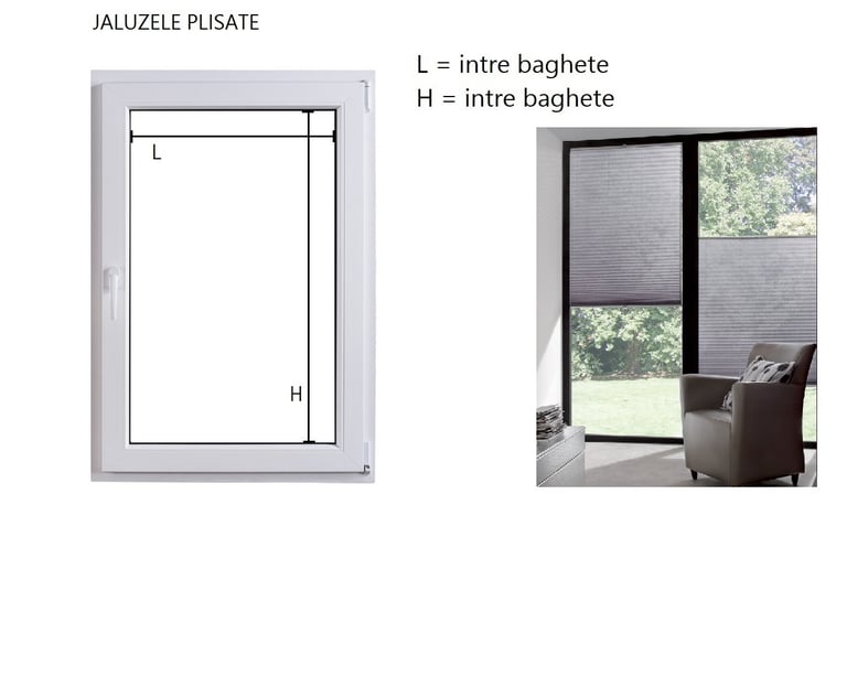 Jaluzele plisate cu masuratoare si montaj in Buucresti