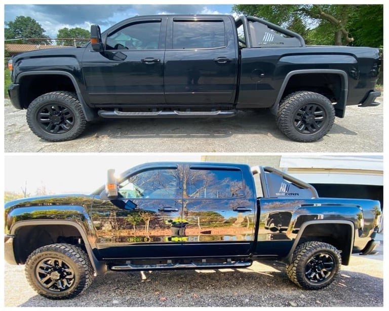 ceramic coating before and after coorado springs j9's luxury auto detailing