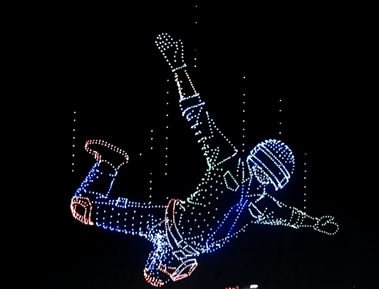 enjambre de drones para espectaculo visual, figuras personalizadas, drones figuras, drones para espectaculos