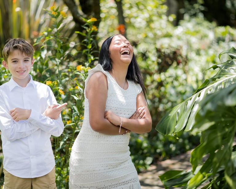 International family adoption session in Colombia