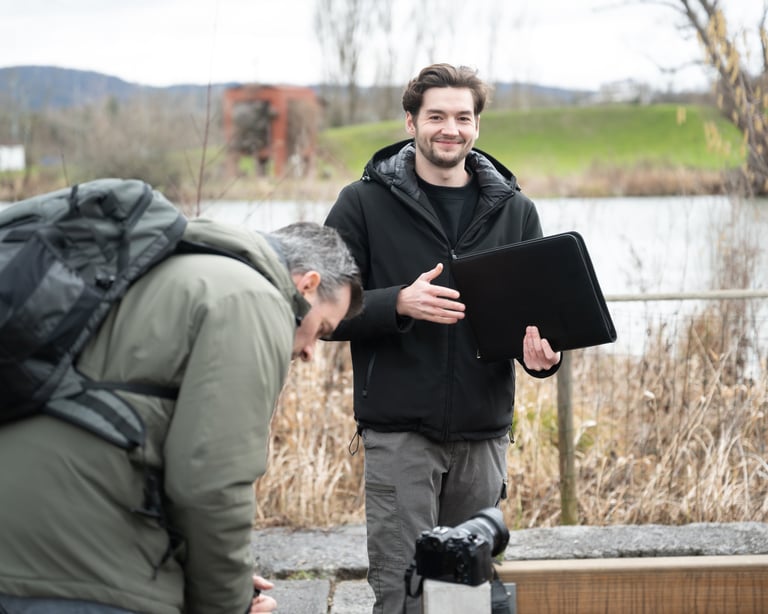 Fotografie Akademie Teilnehmer am fotografieren Basis Landschaftskurs