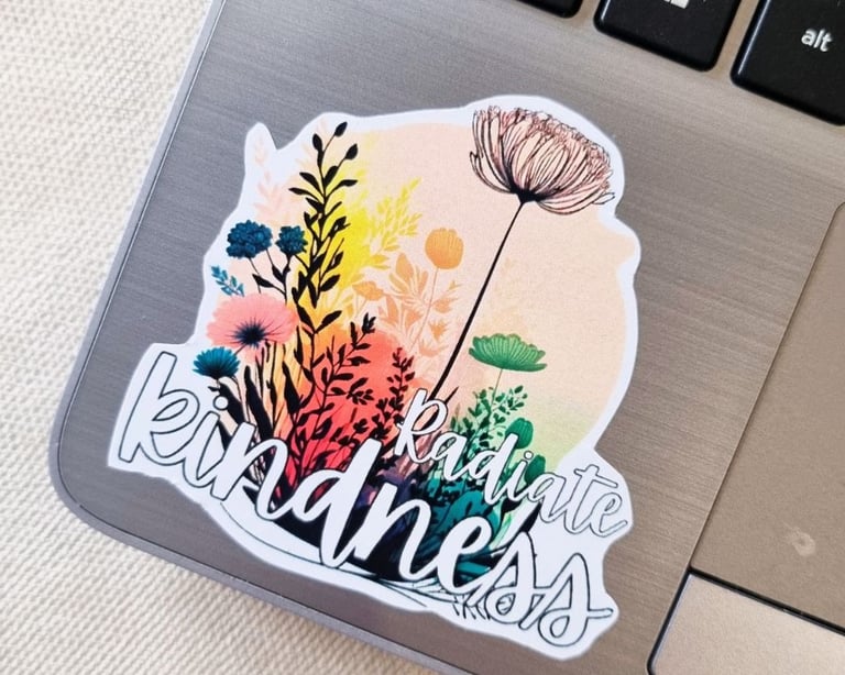Floral Boho Self Love Stickers