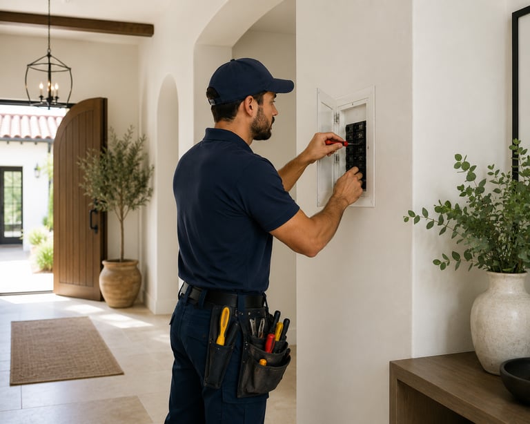 Tradesman at work Orihuela Costa