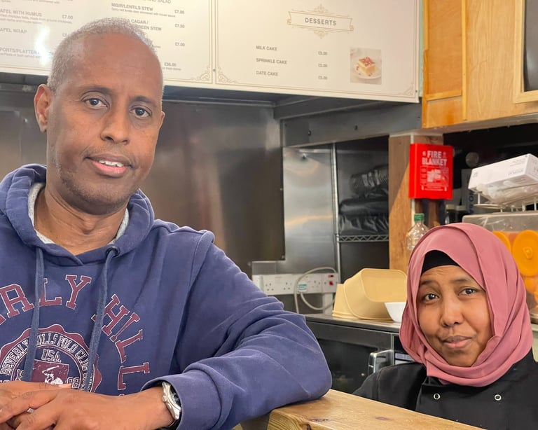 Team at Paradise Somali preparing authentic traditional Somali dishes with care and quality