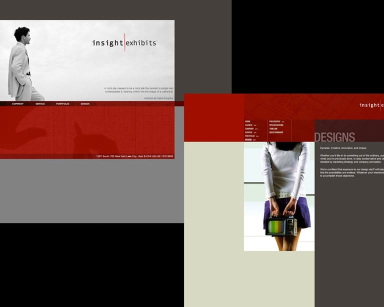 Insight Exhibits Website Design