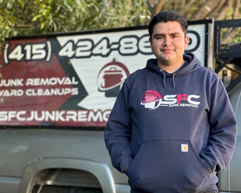 SFC Junk Removal: Local hauling in SF 94134, Daly City & San Rafael.