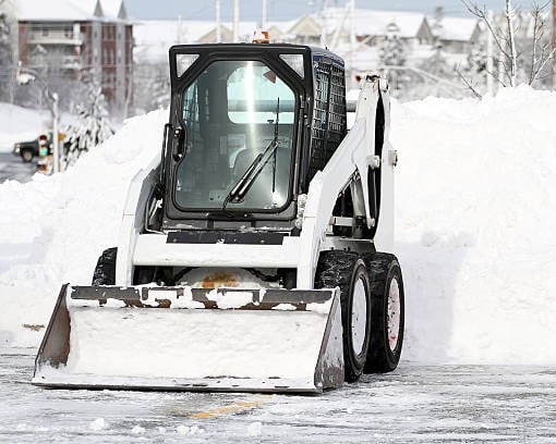plowing snow