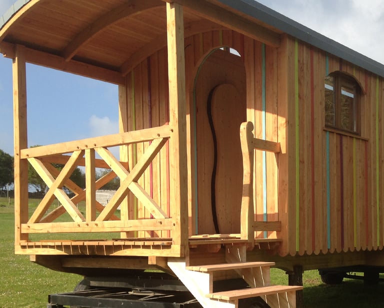 Exemple de roulotte en bois