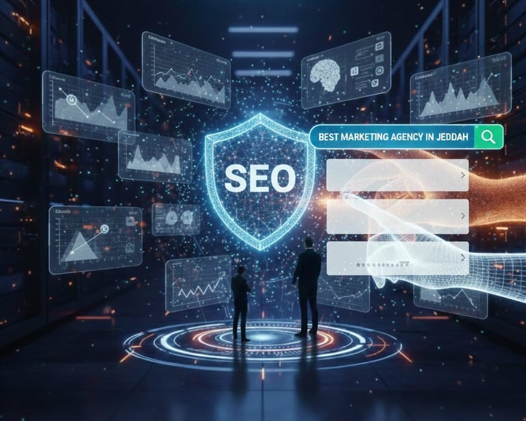 تحسين محركات البحث (SEO)  ​هو مجموعة من العمليات والتحسينات التي تجعل موقعك يظهر في النتائج الأولى ل