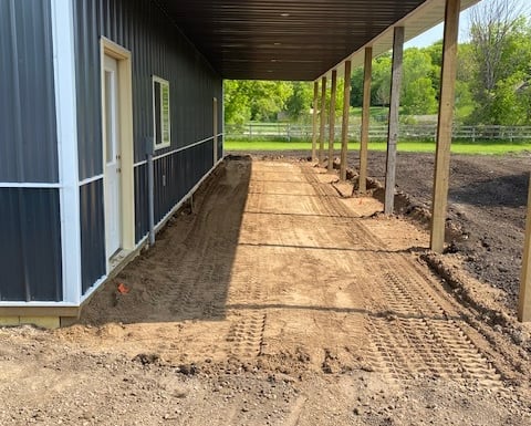 shed pad site grading