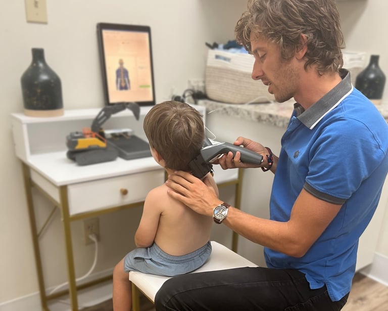Franklin chiropractor using Insight scans to find stress in children