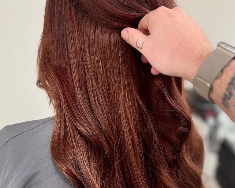 hair extensions by MA SALON & Hair Lab UK