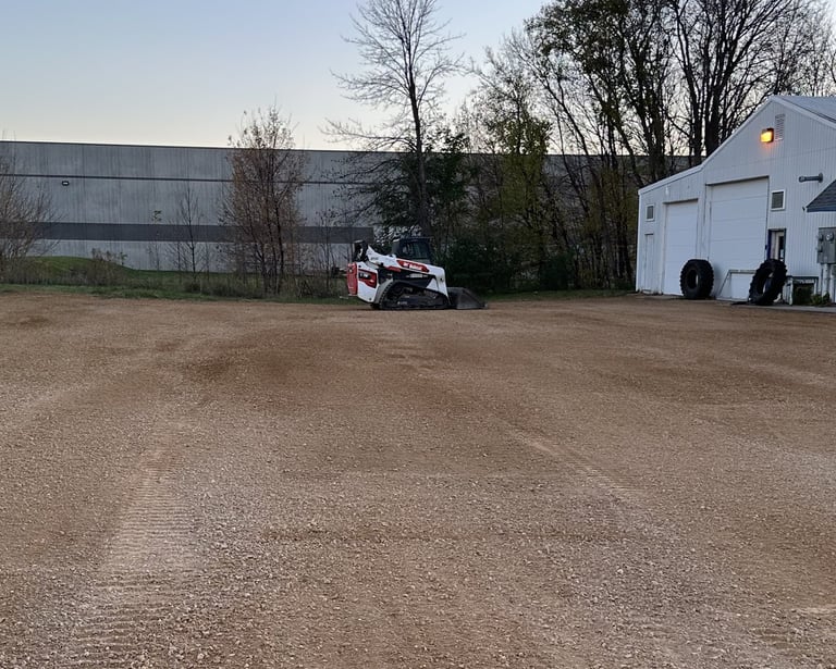 grading of a commercial pad