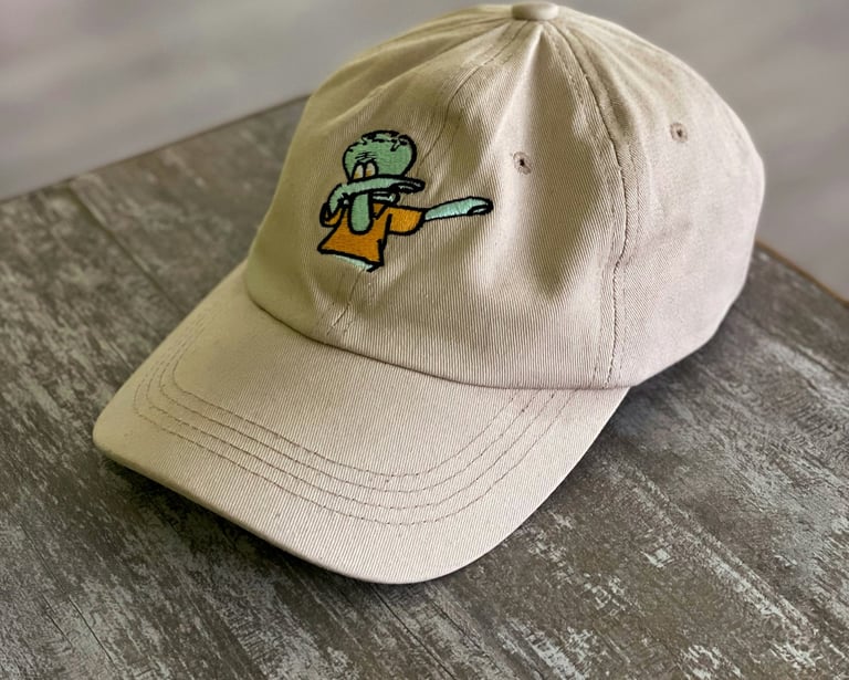 Customized cap with a cartoon character
