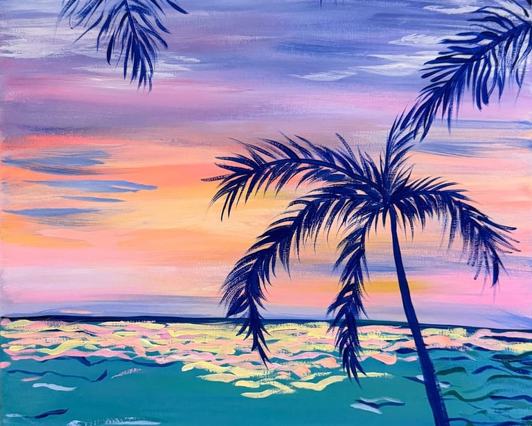 Fun Group Activity - Cozumel Dreams paint party