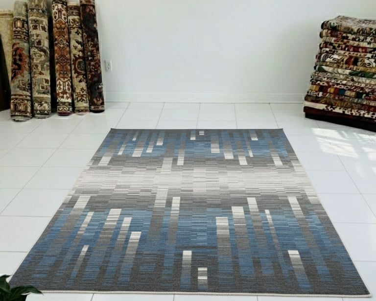 Custom bespoke handmade rugs crafted in Nepal – geometric design-Himalaya Carpet Industries
