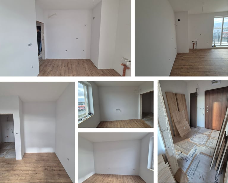 празна стая преди обзавеждане – интериорен проект преди изпълнение BrosMebel