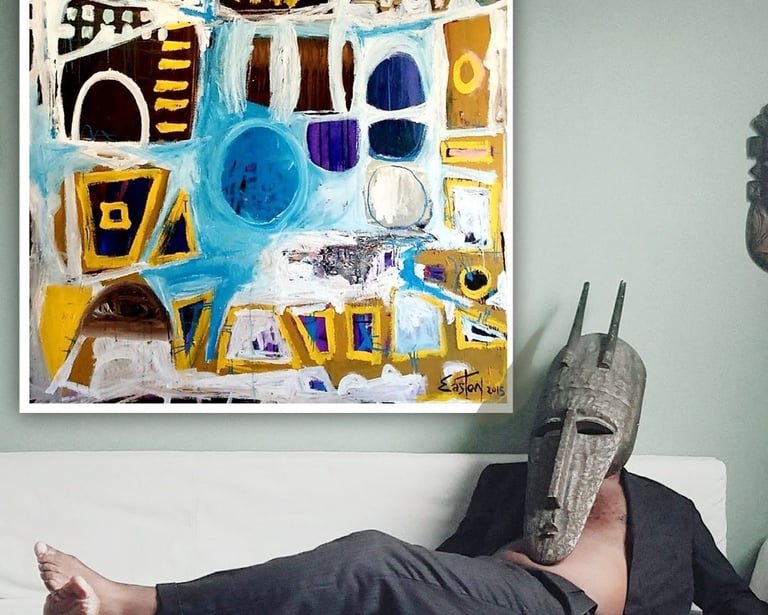 Original Jazz Painting by Easton Davy - Blue Note Records Artist