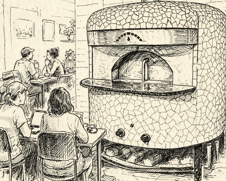 Haloz pizza cafe interior in Lucknow