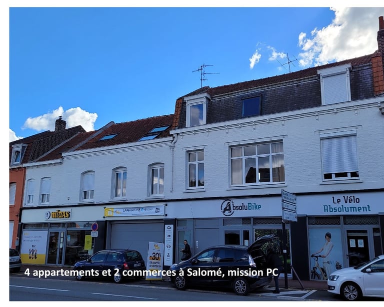 plandarchi Arras - 4 ap­par­te­ments et 2 com­mer­ces à Sa­lo­mé, mis­sion PC