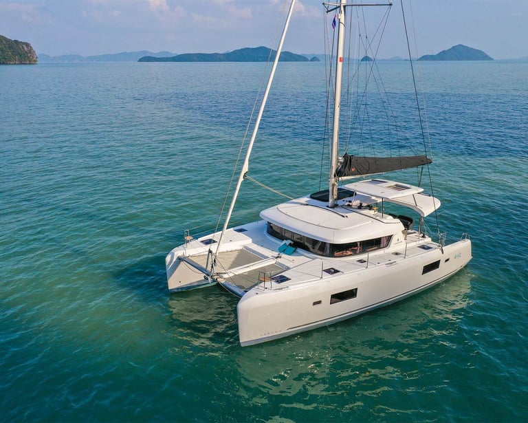 a catamaran Lagoon