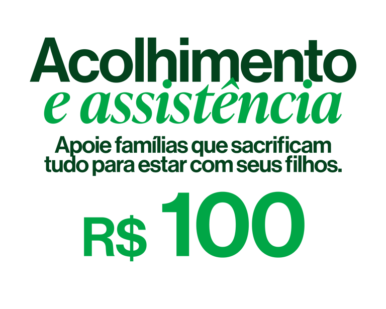 Descrição do pacote "Acolhimento e assitência"