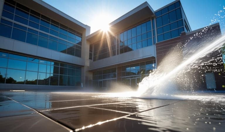 Commercial pressure washing in Salt Lake City by PeakWash