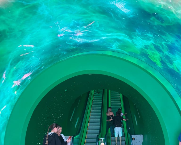 Super Nintendo World - Warp Pipes Use Escalators?