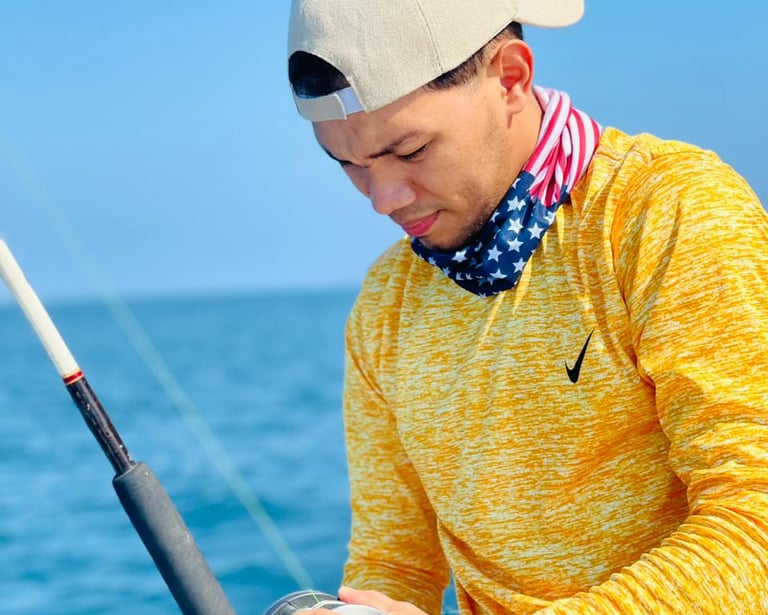 Actividades de pesca deportiva en el area de Puerto Cortes