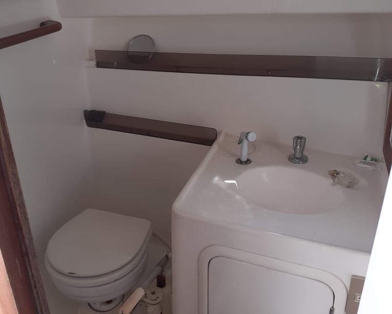 Banheiro fechado para maior comodidade