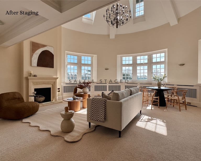 cosy living room with furniture
