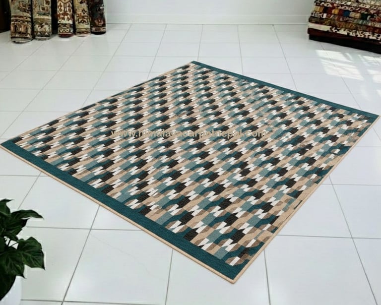 Contemporary Geometric Hand Knotted Rugs – Himalaya Carpet Industry