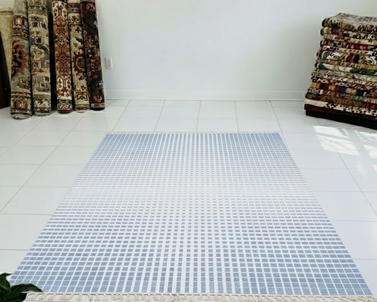 Custom bespoke handmade rugs crafted in Nepal – geometric design-Himalaya Carpet Industries