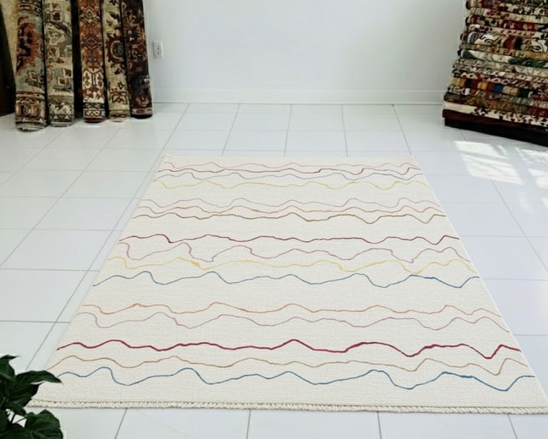 Custom bespoke handmade rugs crafted in Nepal – geometric design-Himalaya Carpet Industries