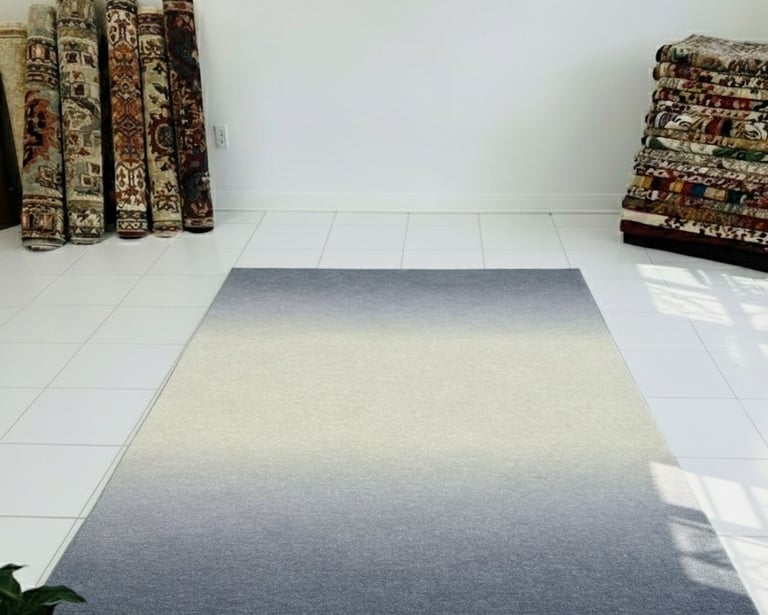 Custom bespoke handmade rugs crafted in Nepal -gradient-shaded-wall-hanging- Himalaya Carpet Industr