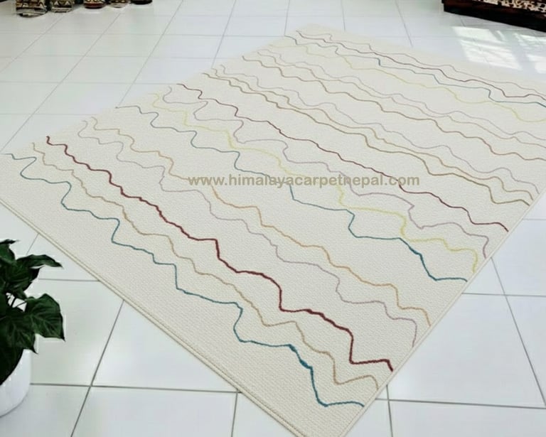 Contemporary Geometric Hand Knotted Rugs – Himalaya Carpet Industry