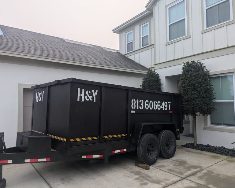 Dumpster Trailer Rental and junk removal