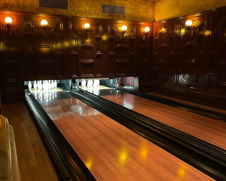 the Lafayette hotel bowling the alley
