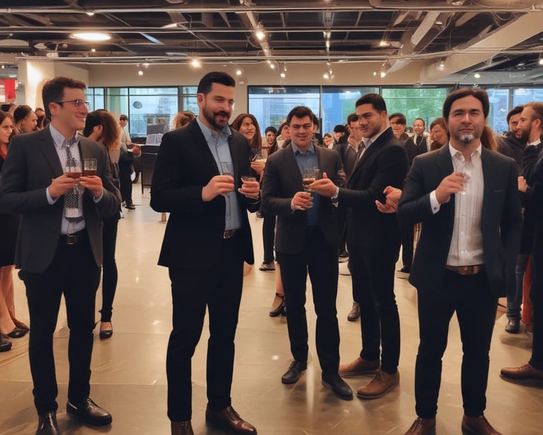 A vibrant image showcasing an upcoming event with a lively crowd.