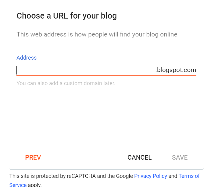blog address