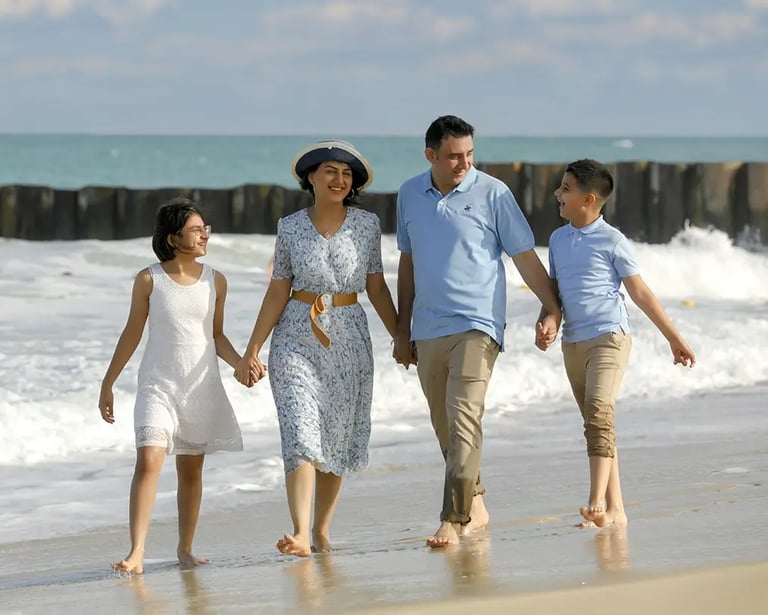 Picture of Family on Beach Burj Al Arab by Mirrorless Photo Studio in Dubai