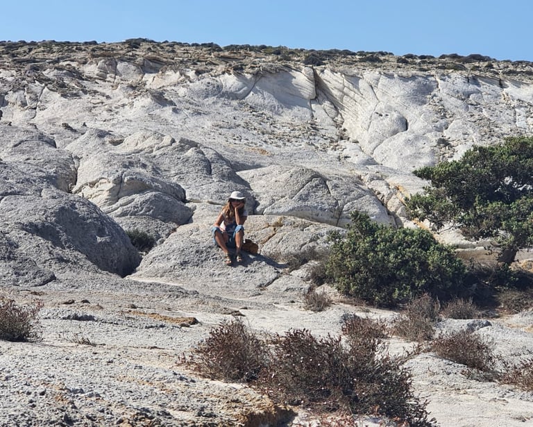 otherwordly lanscape in Antiparos island