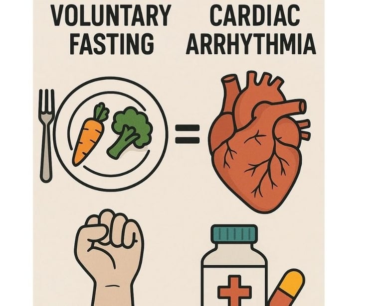 ⚖️ Voluntary Fasting vs. Conventional Therapies in Cardiac Arrhythmias 