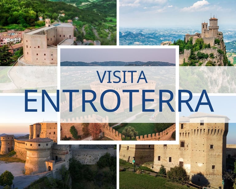 entroterra romagnolo, castelli malatesta, monumenti in romagna, San Leo, Montefiore, San Marino