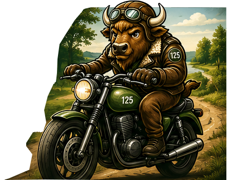Zwiedzanie podlasia, trasy, motocykl 125