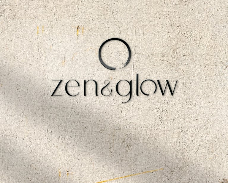 zen and Glow logo sign at MA Salon in Hessle west hull