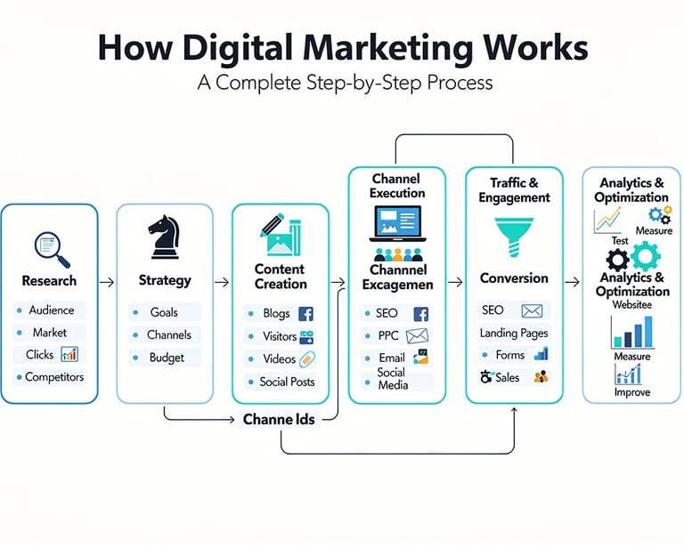 Digital marketing process explained