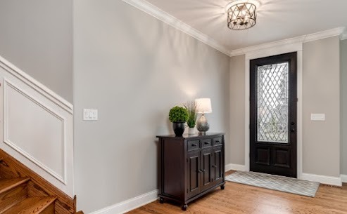painted entry way of residential home in Minnesota