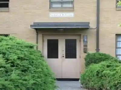 Visitors' and Deliveries' entrance.