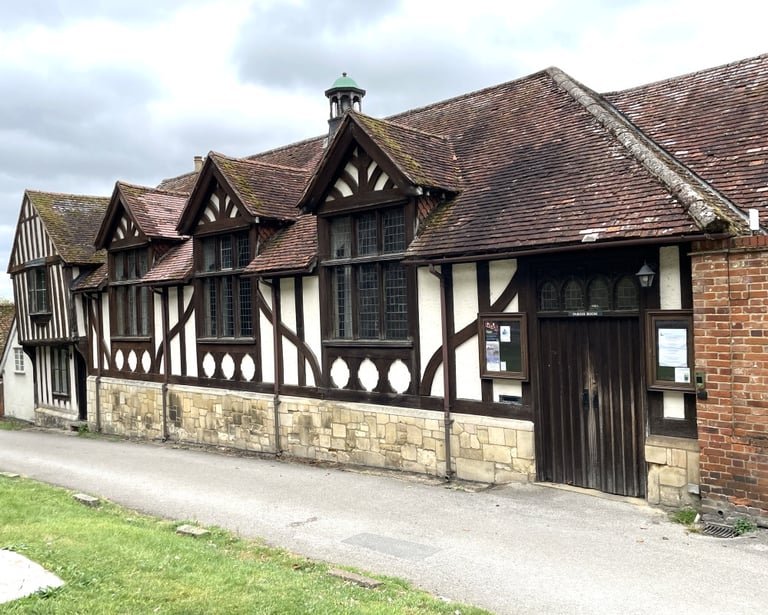 Interior of St Mary’s Parish Rooms in Saffron Walden used for Tinies baby and toddler group